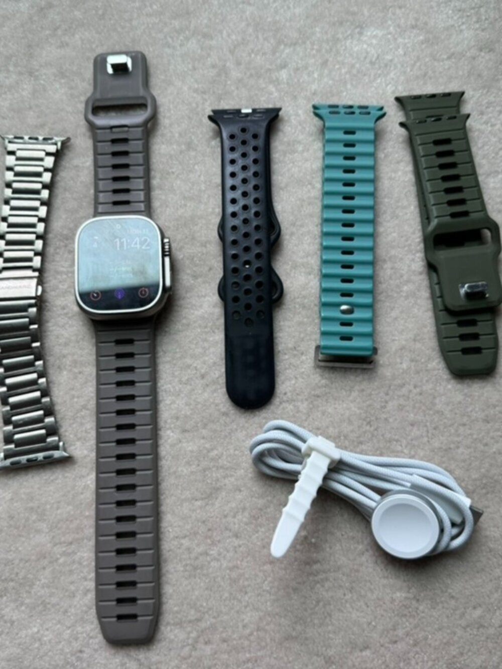 Apple Watch Ultra v1 49mm Cellular GPS + LTE + Sandmarc Titanium Band - Picture 1 of 7